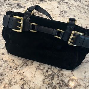 Gorgeous black suede DKNY bag